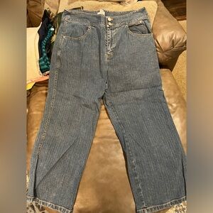 Chicos Denim Crop Pant, Size 1.5